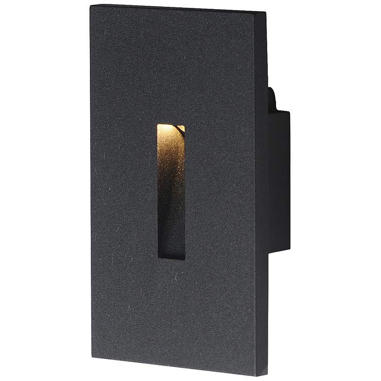 Image 1 Maxim Path 3" Wide Black Slit Step Light - 3CCT