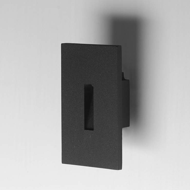 Image 4 Maxim Path 3" Wide Black Slit Step Light - 3CCT more views