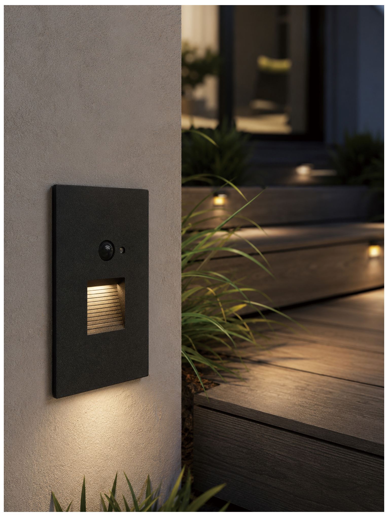 Image 7 Maxim Path 3" Wide Black Step Light with Motion Sensor - 3CCT more views