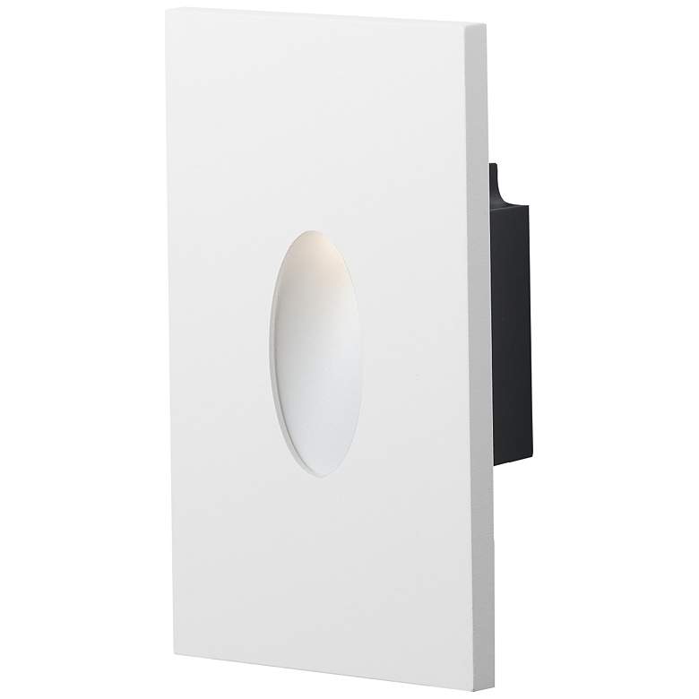 Image 1 Maxim Path 3" Wide White Pin Hole Step Light - 3CCT