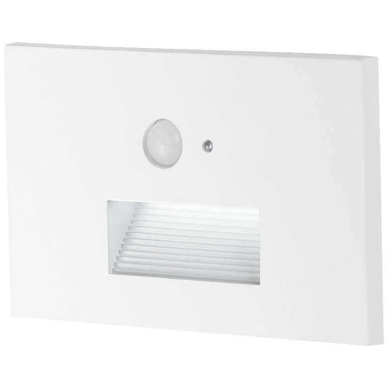 Image 1 Maxim Path 3" Wide White Step Light with Motion Sensor - 3CCT