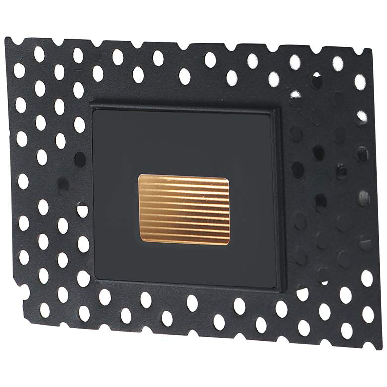 Image 1 Maxim Path 4 3/4" Wide Blac Trimless Step Light - 3CCT