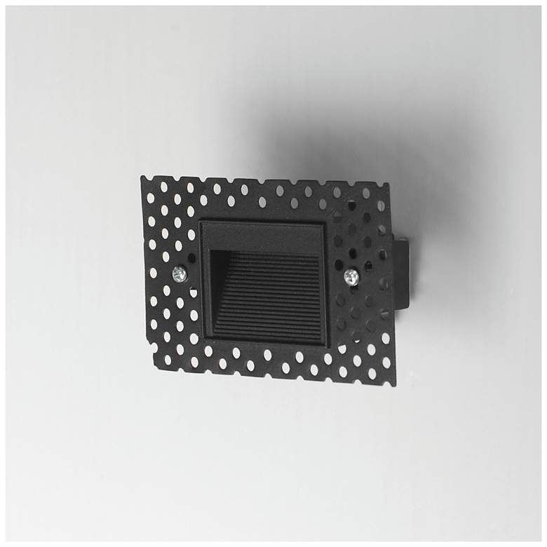 Image 4 Maxim Path 4 3/4" Wide Blac Trimless Step Light - 3CCT more views