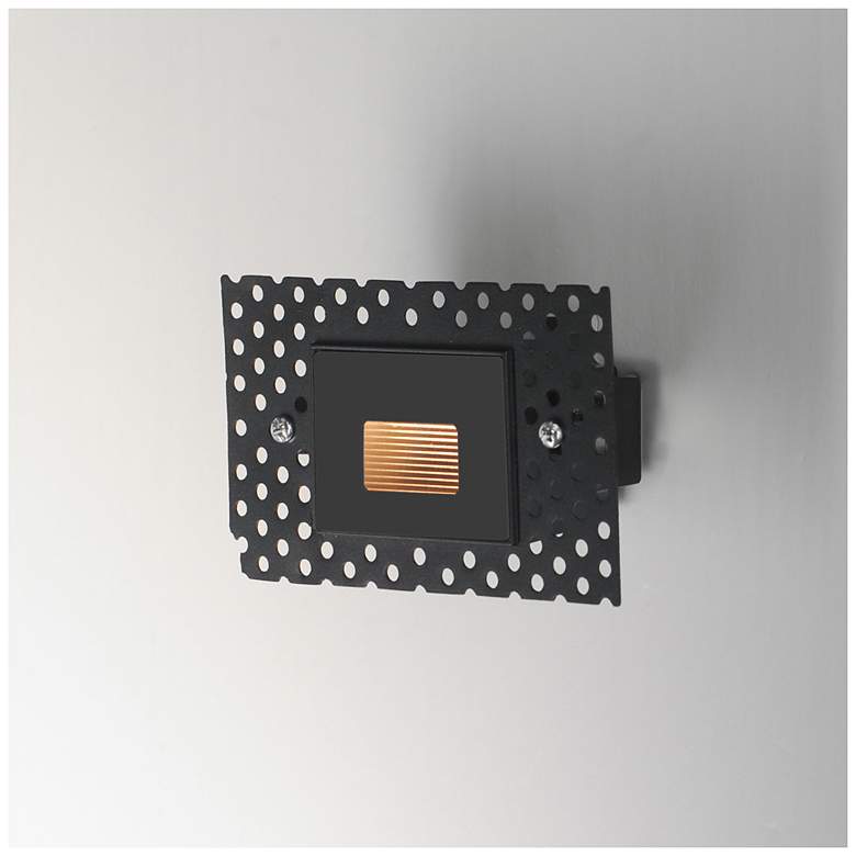 Image 7 Maxim Path 4 3/4" Wide Blac Trimless Step Light - 3CCT more views