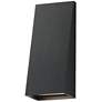 1_Maxim Pathfinder 12" High Black Tall LED Wall Sconce - 5CCT