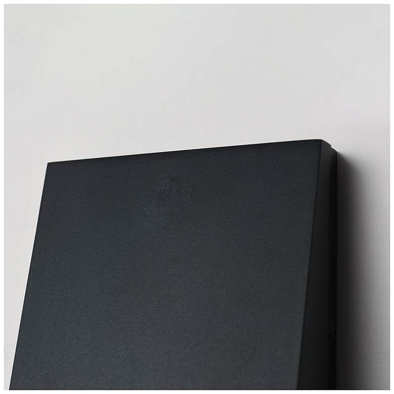 Image 2 Maxim Pathfinder 12" High Black Tall LED Wall Sconce - 5CCT more views