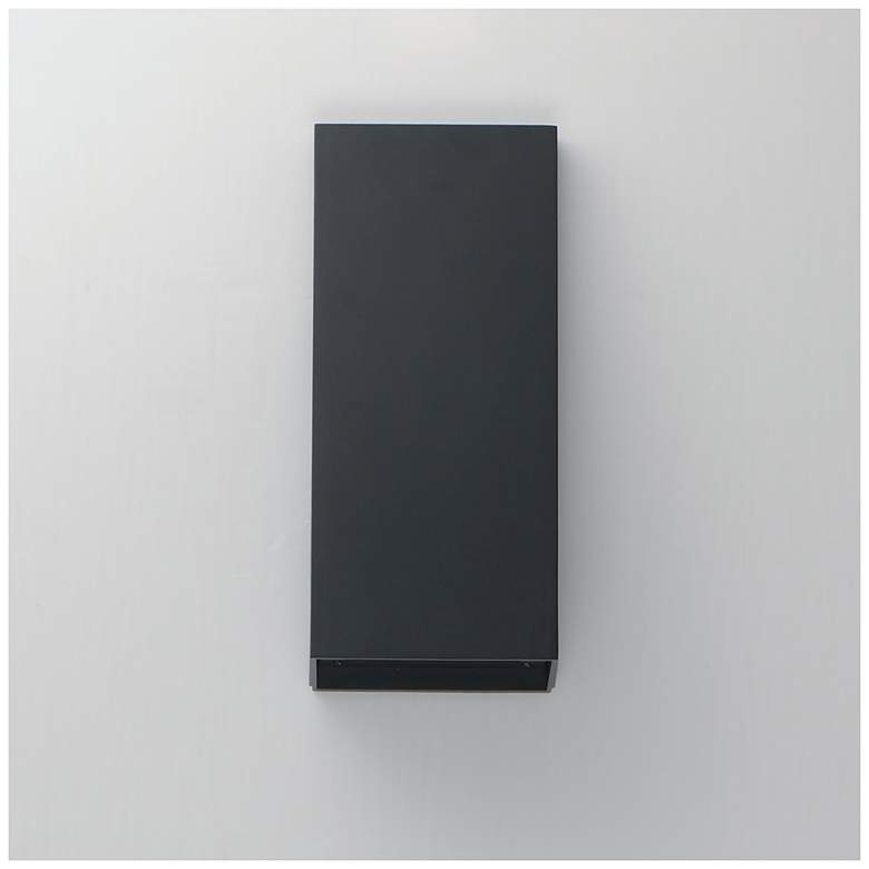 Image 3 Maxim Pathfinder 12" High Black Tall LED Wall Sconce - 5CCT more views