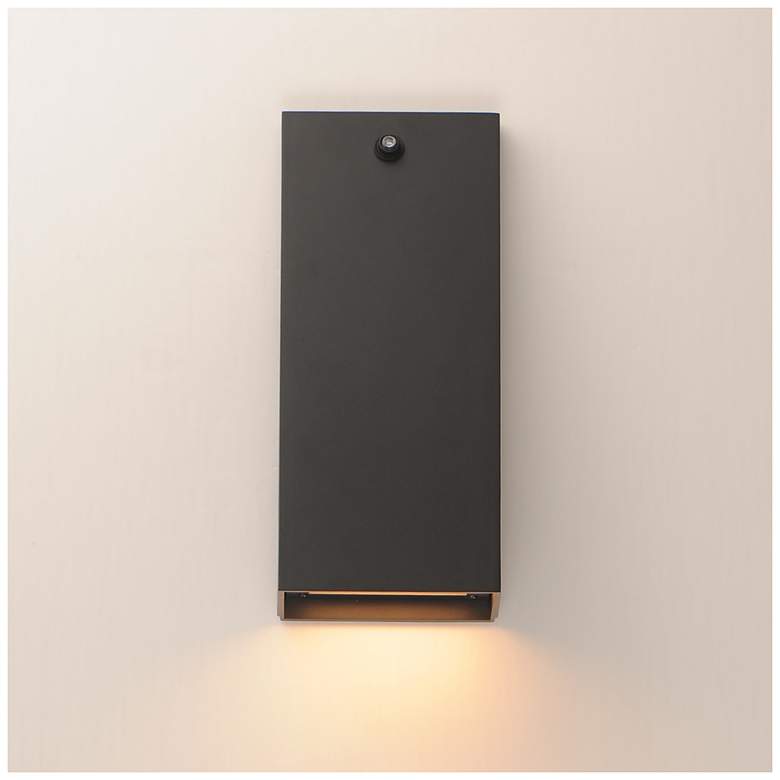 Image 4 Maxim Pathfinder 12" High Black Tall LED Wall Sconce - 5CCT more views