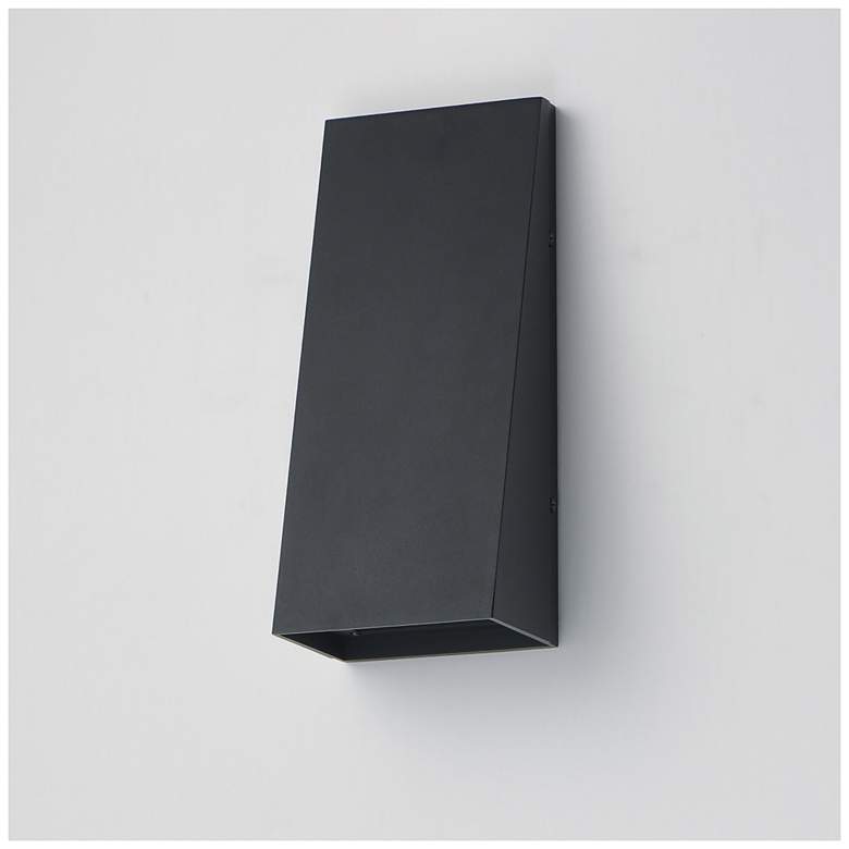 Image 5 Maxim Pathfinder 12" High Black Tall LED Wall Sconce - 5CCT more views