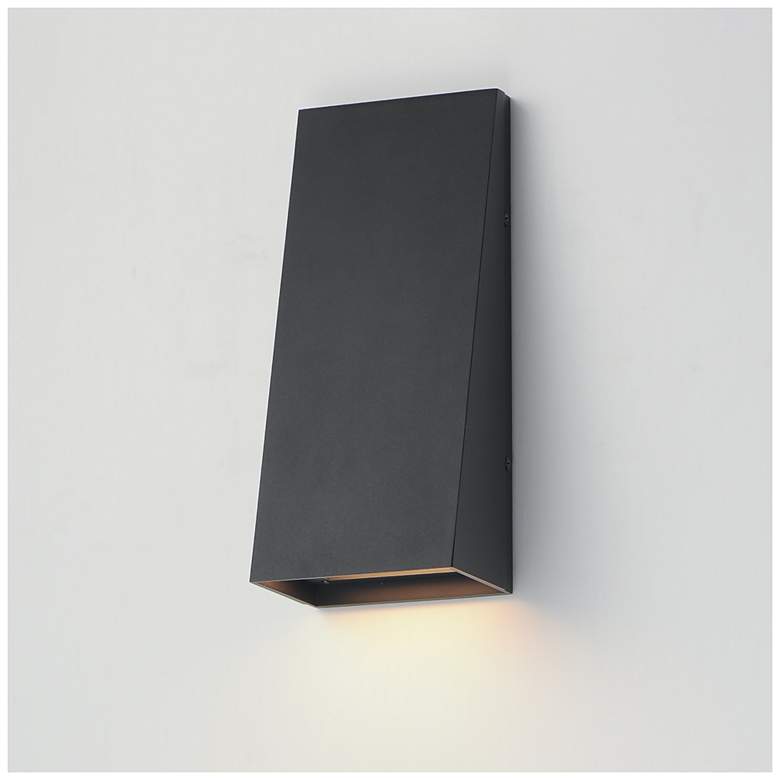 Image 6 Maxim Pathfinder 12" High Black Tall LED Wall Sconce - 5CCT more views