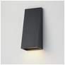 6_Maxim Pathfinder 12" High Black Tall LED Wall Sconce - 5CCT more views