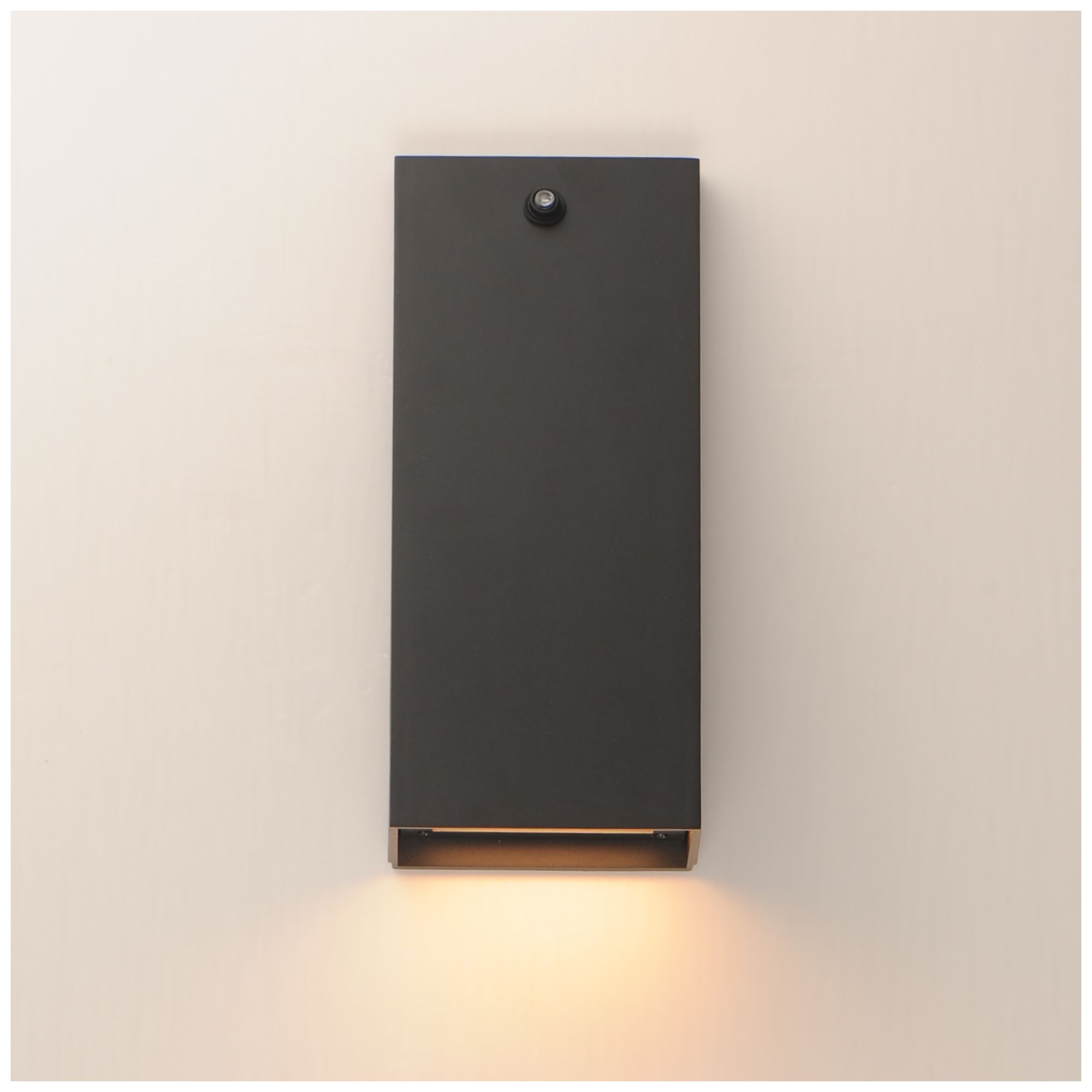 Image 3 Maxim Pathfinder 12" High Black Tall LED Wall Sconce w Photocell 5CCT more views