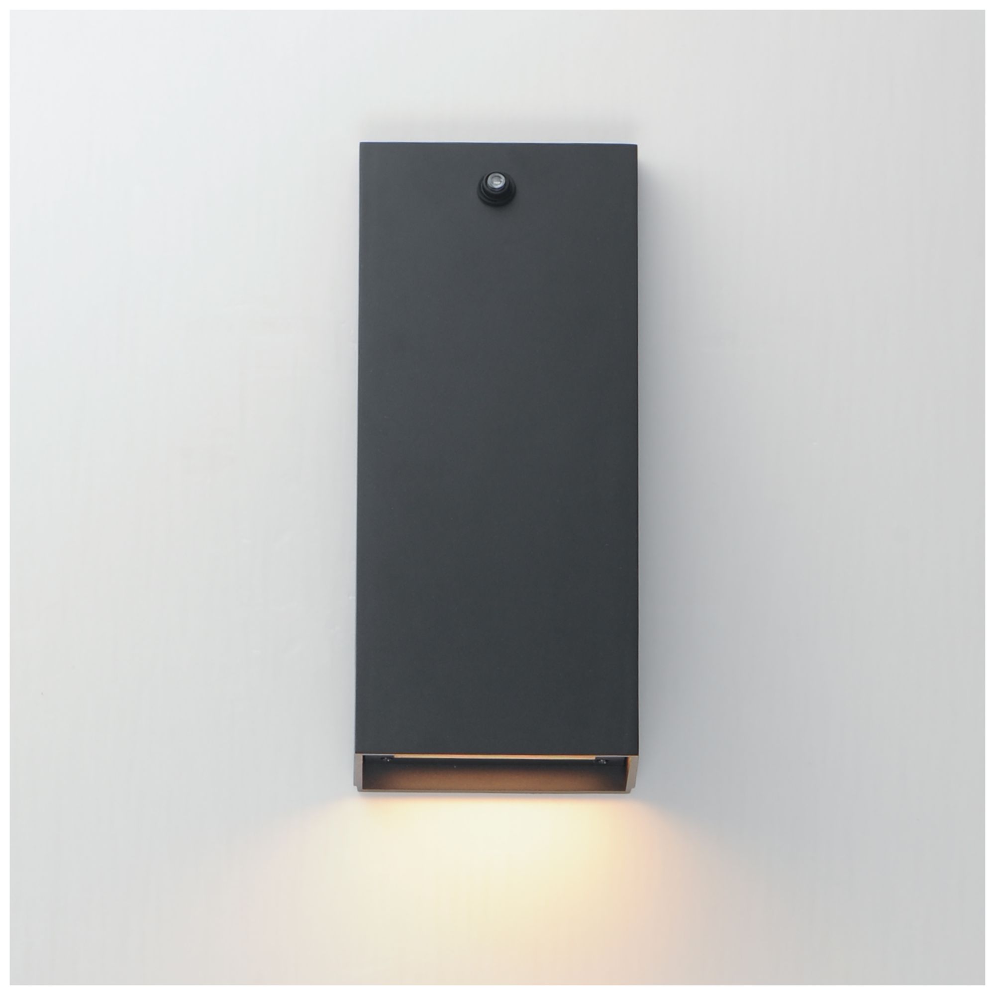 Image 4 Maxim Pathfinder 12" High Black Tall LED Wall Sconce w Photocell 5CCT more views