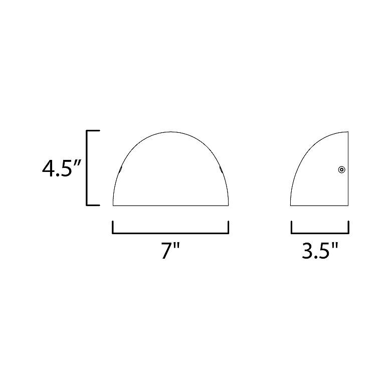 Image 5 Maxim Pathfinder 4 1/2" High Black LED Outdoor Wall Light more views