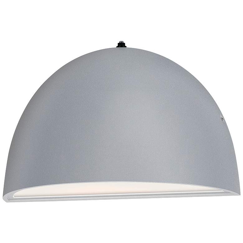 Image 1 Maxim Pathfinder 4 1/2" High Silver LED Outdoor Wall Light
