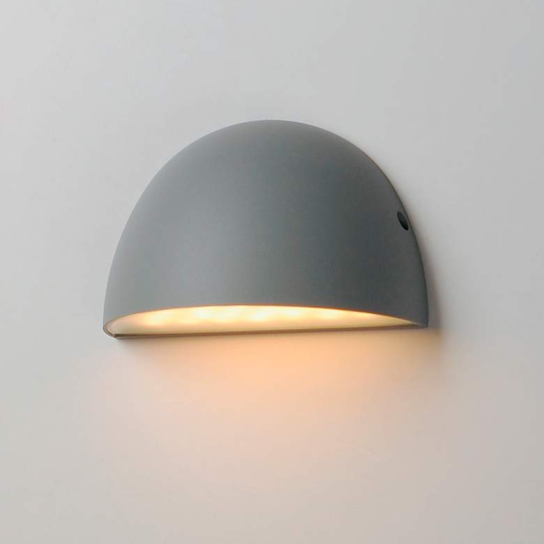 Image 2 Maxim Pathfinder 4 1/2" High Silver LED Outdoor Wall Light more views