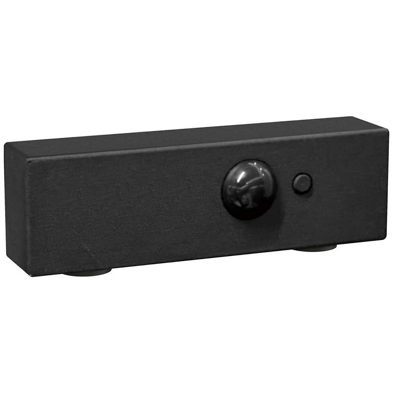 Image 1 Maxim Pathfinder 4 1/2" Wide Black Motion Sensor W/ Photocell