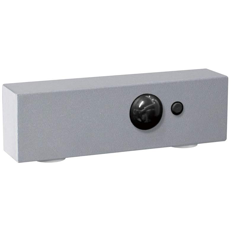 Image 1 Maxim Pathfinder 4 1/2" Wide Silver Motion Sensor W/ Photocell