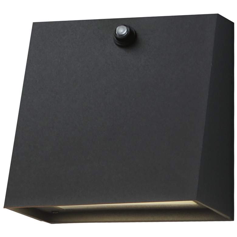 Image 1 Maxim Pathfinder 5 1/2" Black LED Outdoor Sconce w Photocell-5CCT