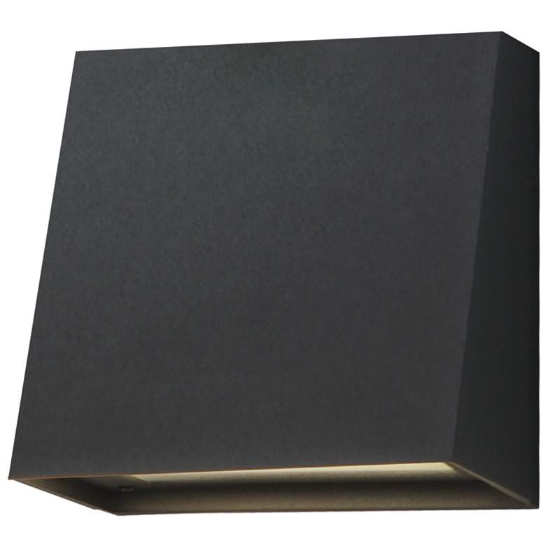 Image 1 Maxim Pathfinder 5 1/2" Black LED Outdoor Wall Sconce - 5CCT