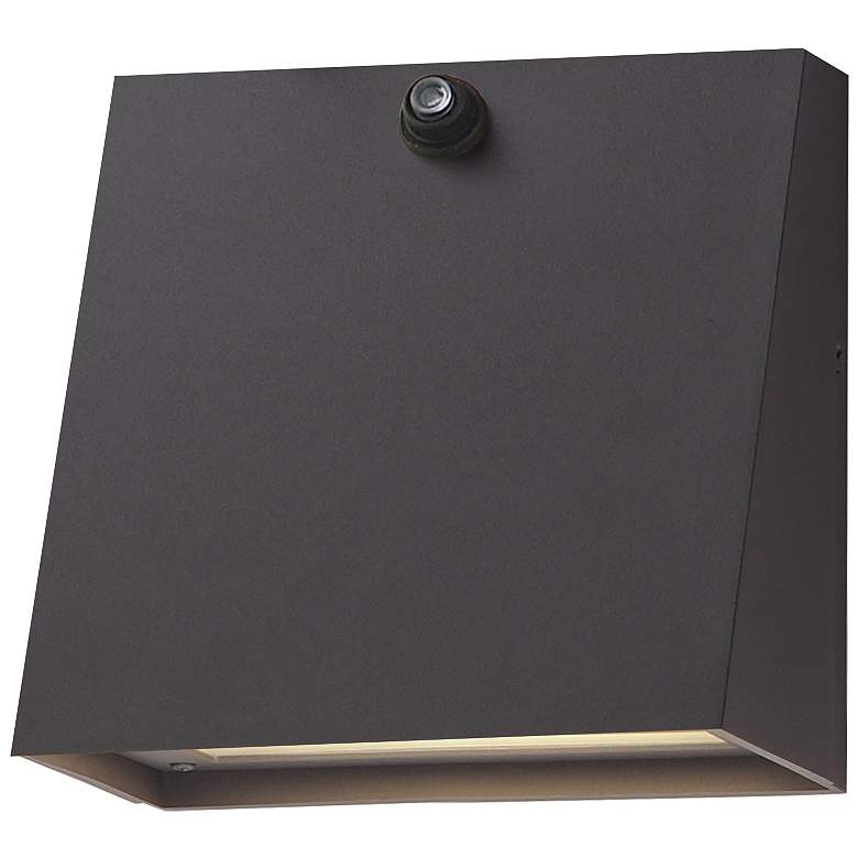 Image 1 Maxim Pathfinder 5 1/2" Bronze LED Outdoor Sconce w Photocell-5CCT