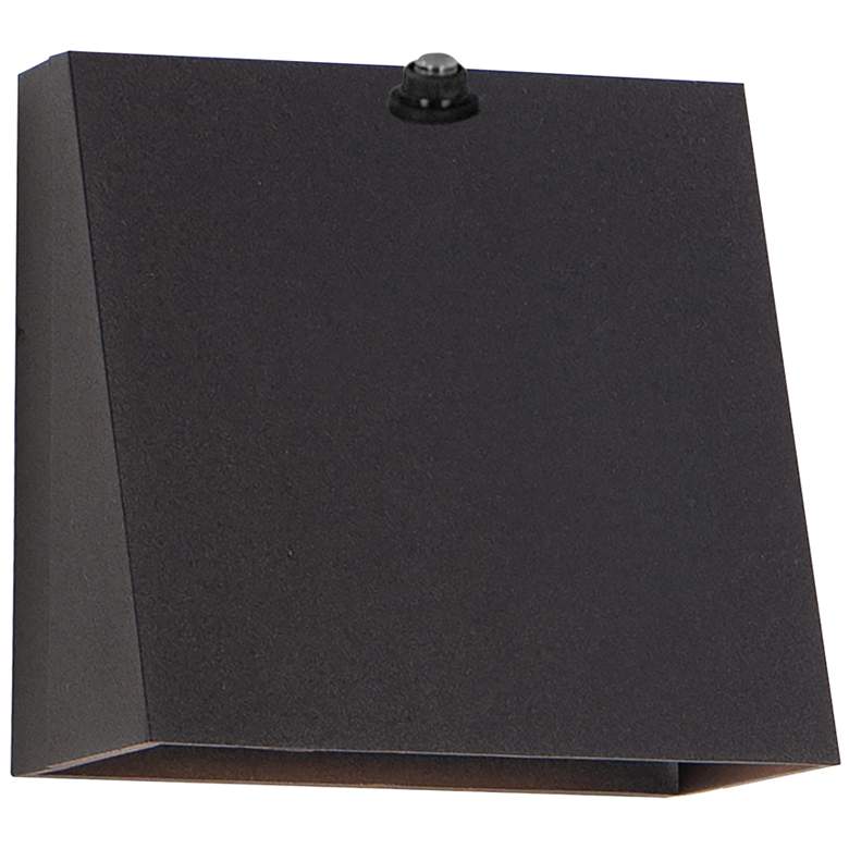 Image 1 Maxim Pathfinder 5 1/2" Bronze LED Outdoor Wall Sconce w/Photocell