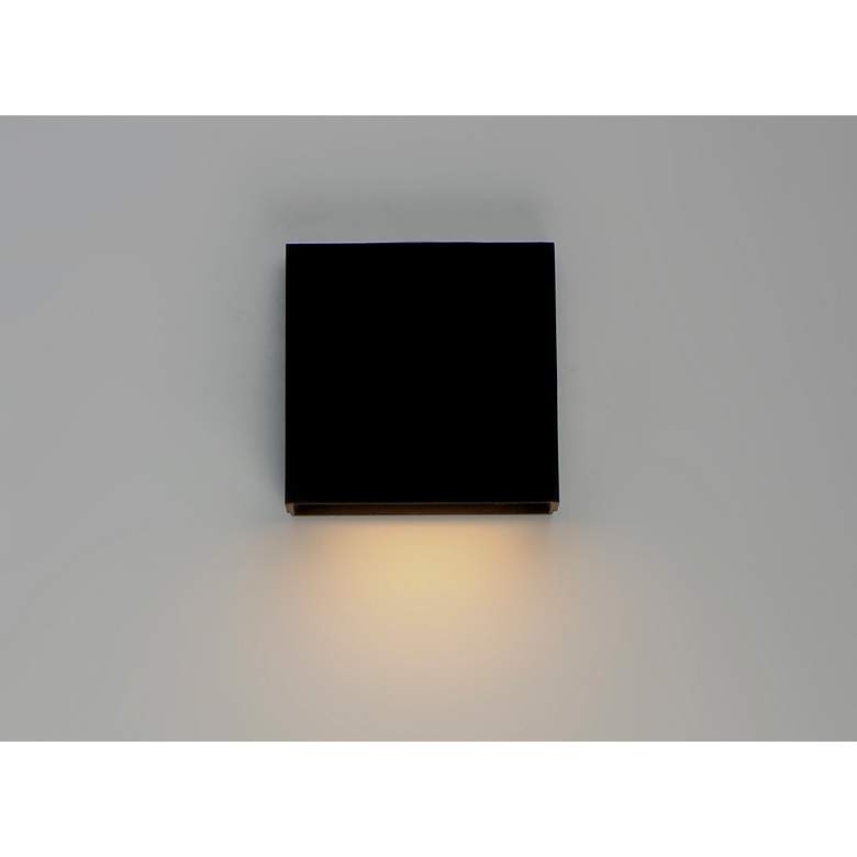 Image 3 Maxim Pathfinder 5 1/2" High Black LED Outdoor Wall Light more views