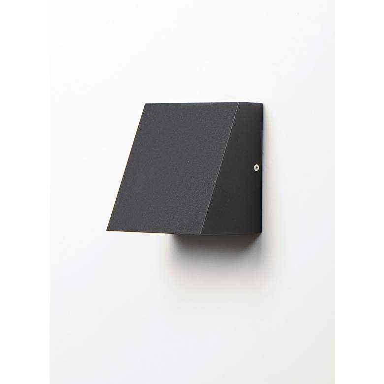 Image 4 Maxim Pathfinder 5 1/2" High Black LED Outdoor Wall Light more views