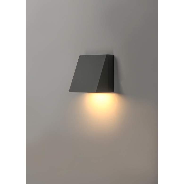 Image 3 Maxim Pathfinder 5 1/2" High Silver LED Outdoor Wall Light more views