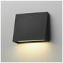 1_Maxim Pathfinder 8" High Black Large LED Outdoor Wall Sconce - 5CCT