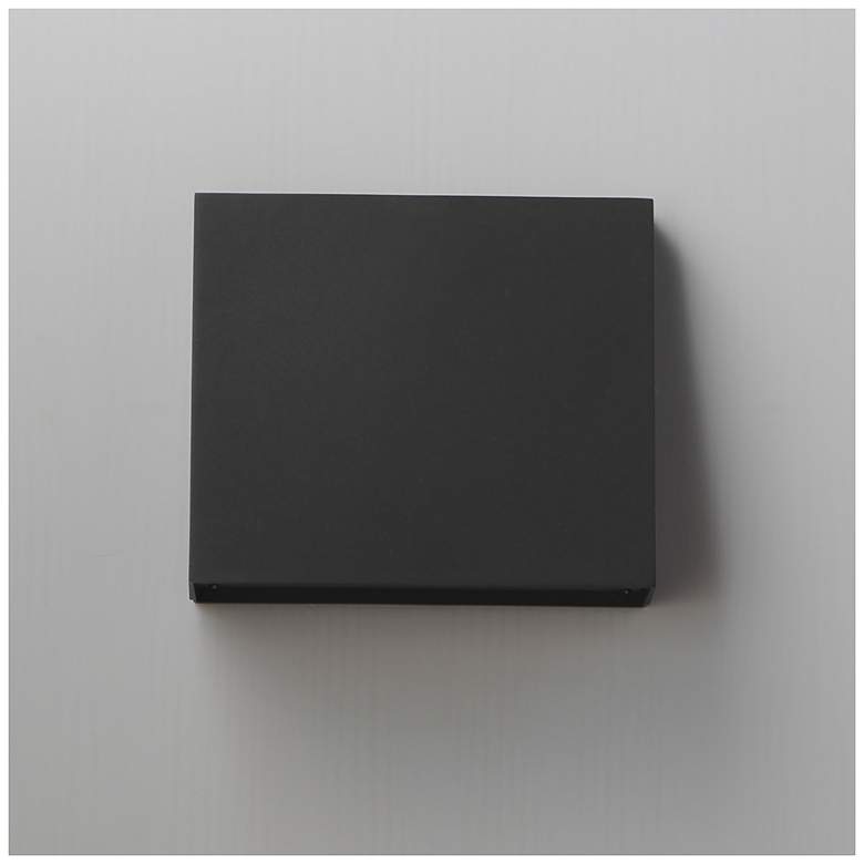 Image 3 Maxim Pathfinder 8" High Black Large LED Outdoor Wall Sconce - 5CCT more views