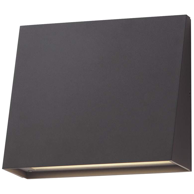 Image 2 Maxim Pathfinder 8" High Bronze Large LED Outdoor Wall Sconce - 5CCT