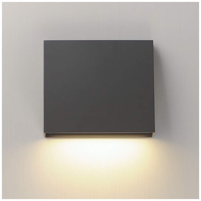 Image 4 Maxim Pathfinder 8" High Bronze Large LED Outdoor Wall Sconce - 5CCT more views