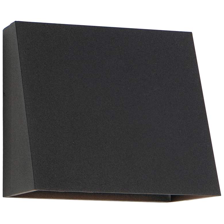Image 1 Maxim Pathfinder 8" Black Large LED Outdoor Sconce