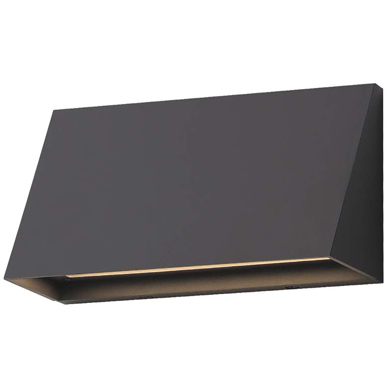 Image 1 Maxim Pathfinder 9" Wide Architectural Bronze LED Wall Sconce - 5CCT