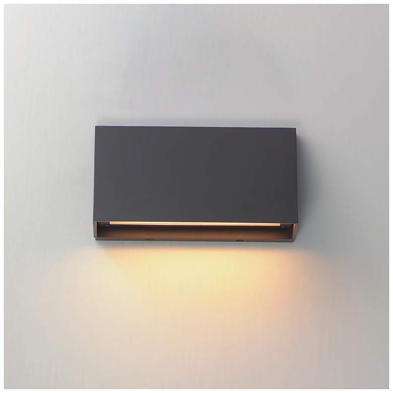 Image 5 Maxim Pathfinder 9" Wide Architectural Bronze LED Wall Sconce - 5CCT more views