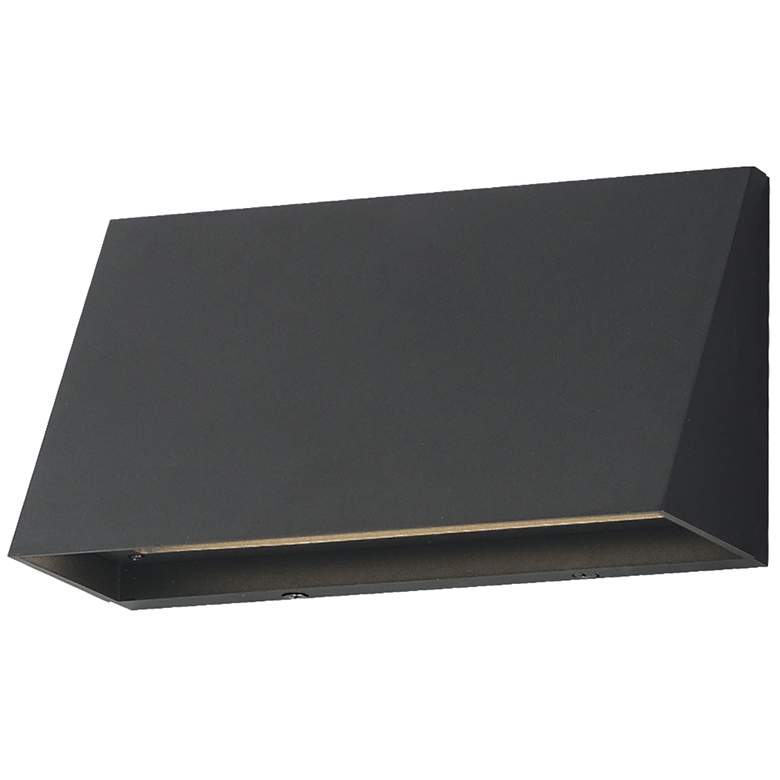 Image 1 Maxim Pathfinder 9" Wide Black LED Wall Sconce - 5CCT