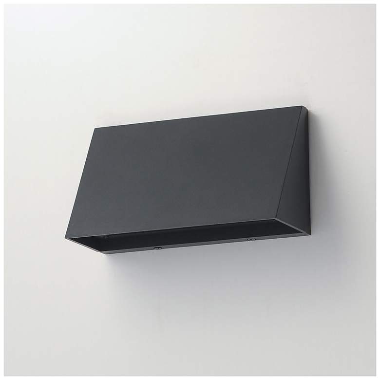 Image 3 Maxim Pathfinder 9" Wide Black LED Wall Sconce - 5CCT more views