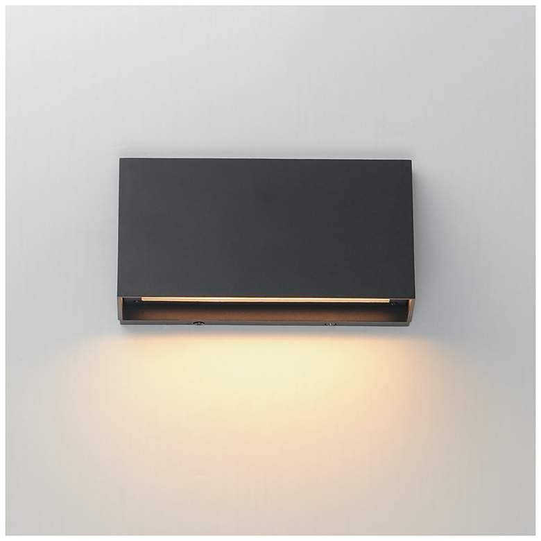 Image 5 Maxim Pathfinder 9" Wide Black LED Wall Sconce - 5CCT more views