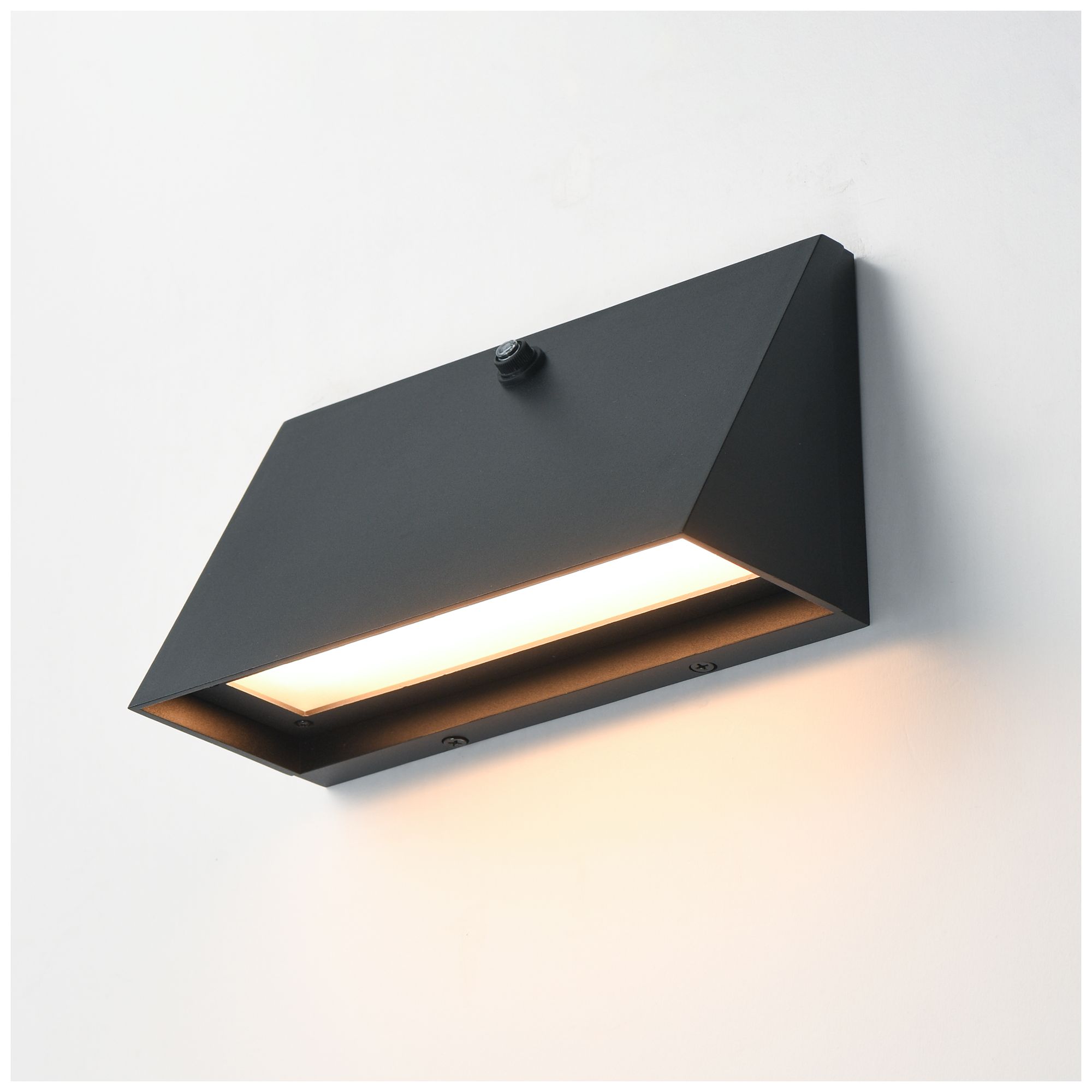 Image 2 Maxim Pathfinder 9" Wide Black LED Wall Sconce w Photocell-5CCT more views