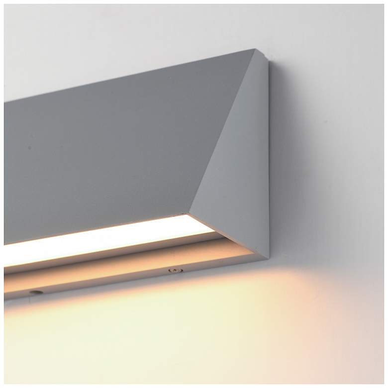 Image 6 Maxim Pathfinder 9" Wide Silver LED Wall Sconce - 5CCT more views