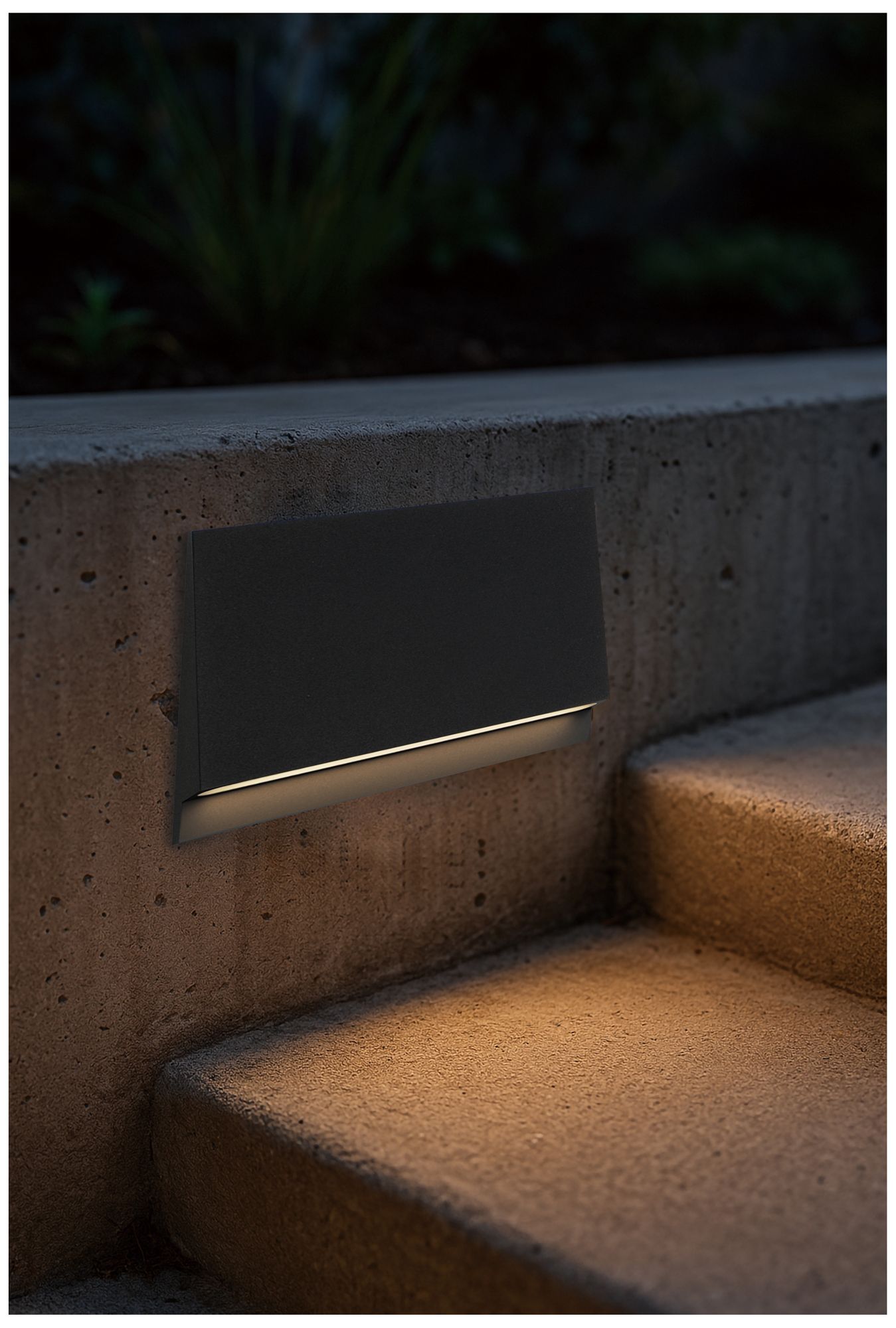 Image 2 Maxim Pathfinder 9" x 3 1/4" Black LED Step Light -3CCT Select more views