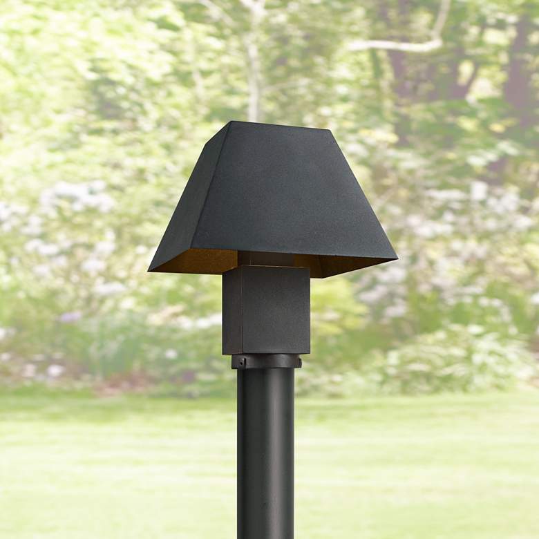 Image 1 Maxim Pavilion 10 inch Wide Black LED Outdoor Post Light