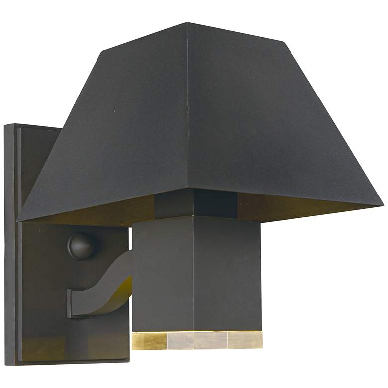 Image 1 Maxim Pavilion 8 1/2 inchH Bronze LED Outdoor Wall Light