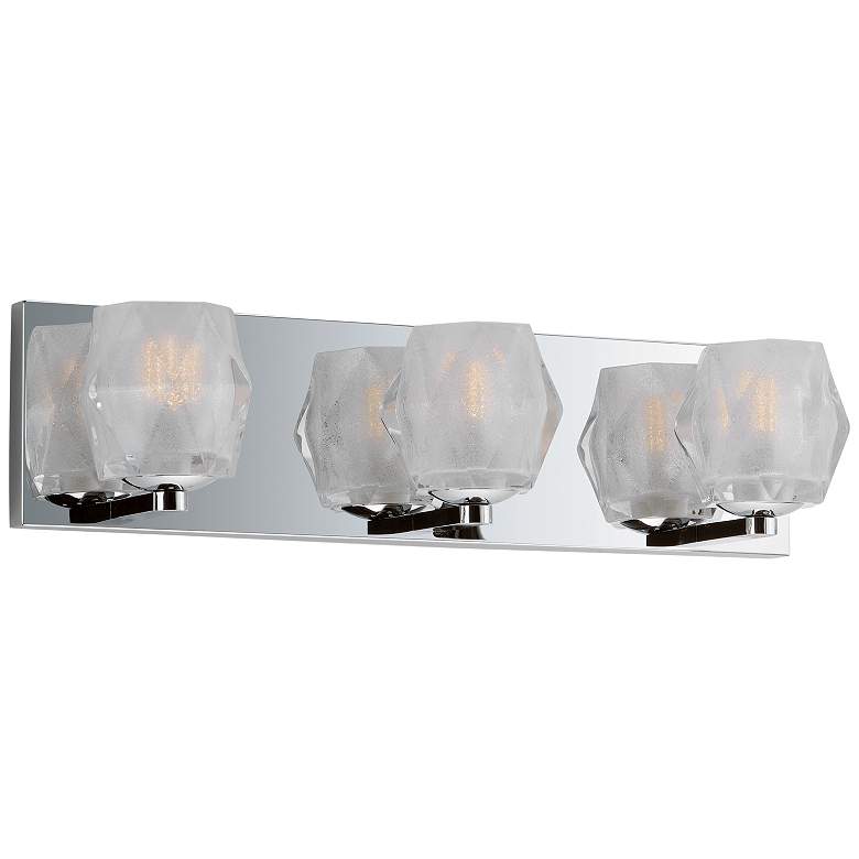 Image 1 Maxim Peak 19" Wide Polished Chrome 3-LED Bath Light
