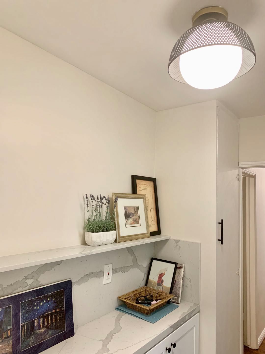 Image 5 Maxim Perf 14 1/4" Wide Black and Satin Brass Ceiling Light more views