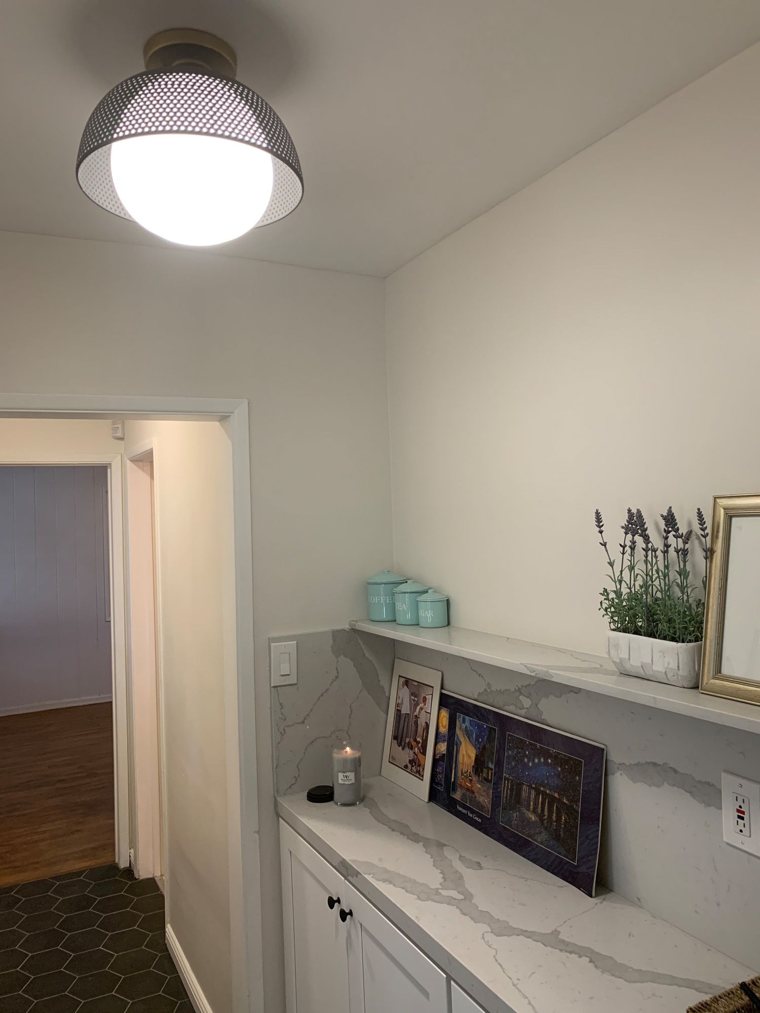 Image 6 Maxim Perf 14 1/4" Wide Black and Satin Brass Ceiling Light more views