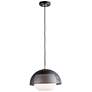 Thumbnail2 of Maxim Perf 14 1/4" Wide Black and Satin Brass Pendant Light