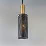 1_Maxim Perf 3 1/2" Wide Black Mini Pendant Light