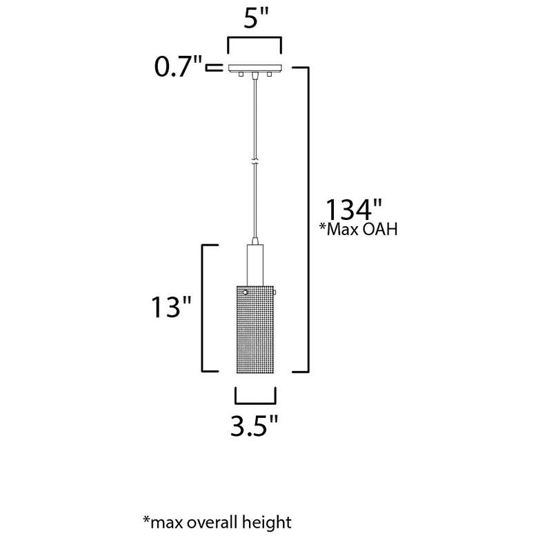 Image 5 Maxim Perf 3 1/2" Wide Black Mini Pendant Light more views